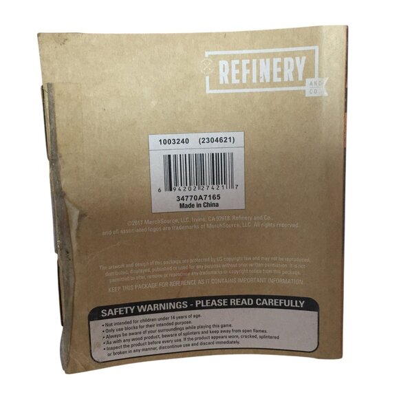 Refinery & Co. Wood Block Stacking Game Set 54 Piece - Picture 8 of 10